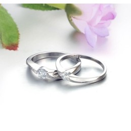 Δαχτυλίδι Τιτανίου Με Επιπλατινωμένη Και Εγγύηση Ποιότητας Και Ποσότητας Για Εραστές Με Στρας