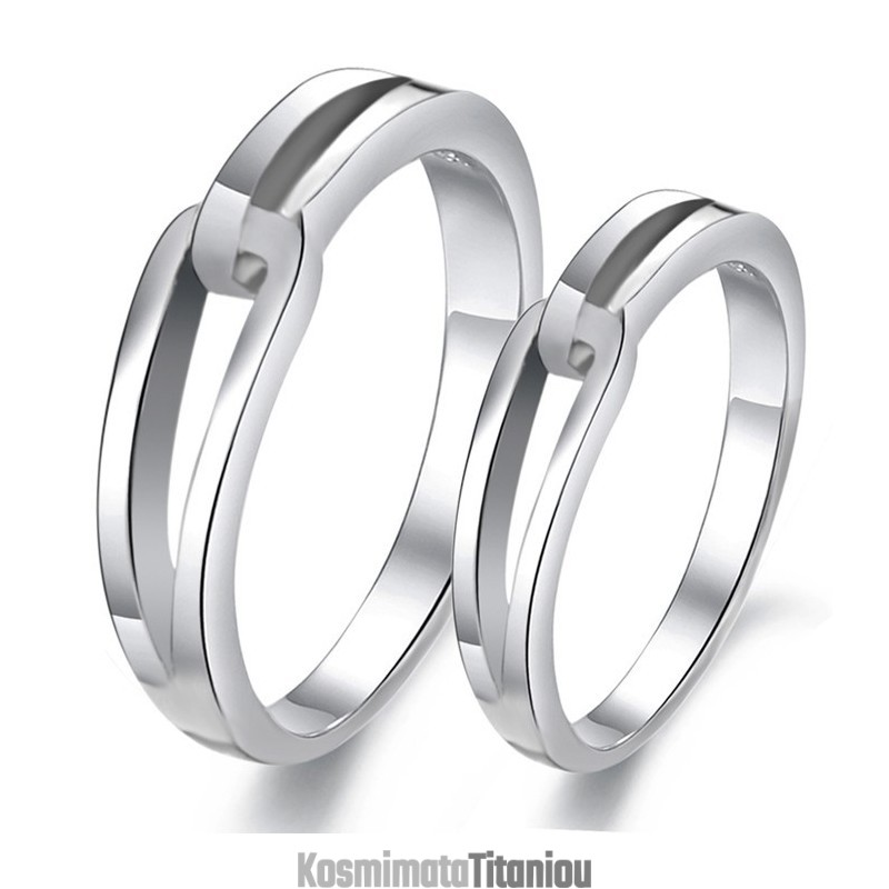 Δαχτυλίδι Τιτανίου Με Επιπλατινωμένη Και Εγγύηση Ποιότητας Και Ποσότητας Για Εραστές