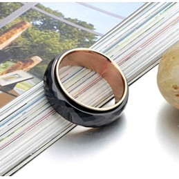 Υψηλής Ποιότητας Μαύρο Κεραμικό Δαχτυλίδι Βολφραμίου