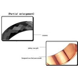 Υψηλής Ποιότητας Μαύρο Κεραμικό Δαχτυλίδι Βολφραμίου