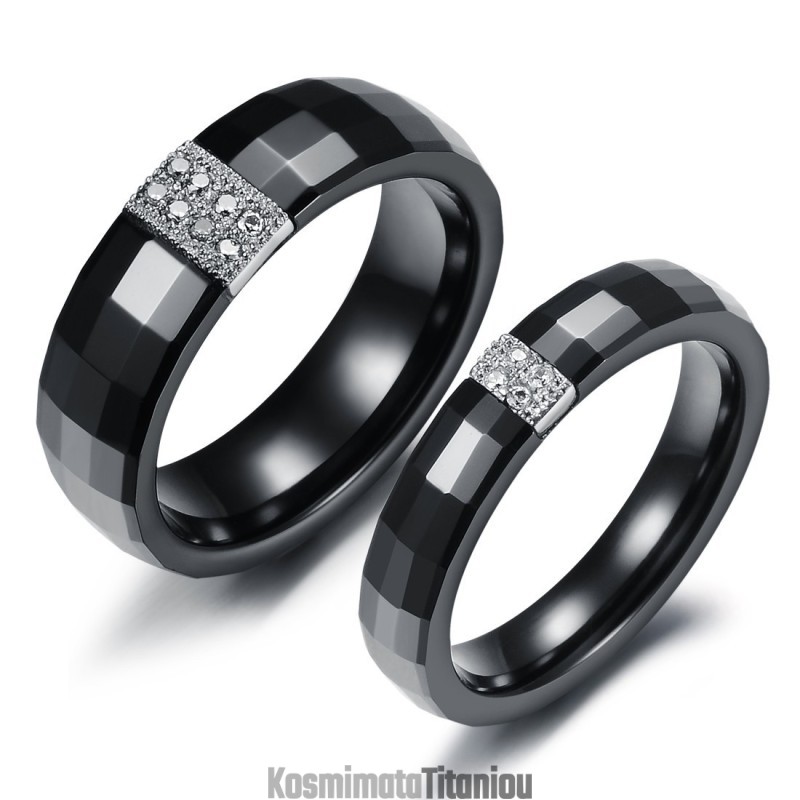 Εύκολο Στη Χρήση Κεραμικό Δαχτυλίδι Ρόμβου Βολφραμίου Για Εραστές