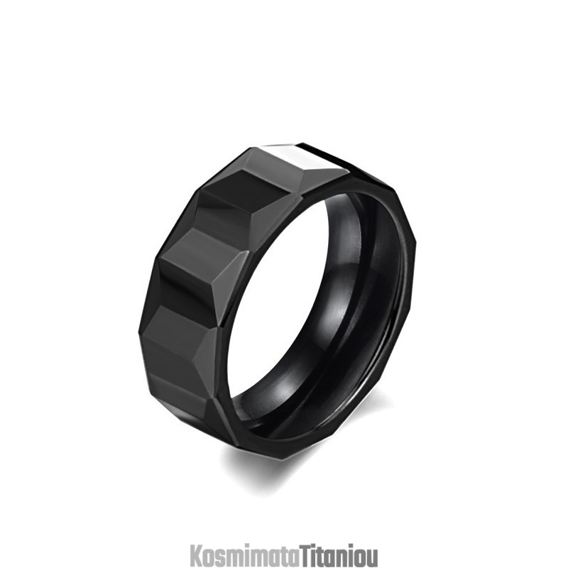 Μεγάλη Ποικιλία Από Μαύρο Κεραμικό Δαχτυλίδι Βολφραμίου