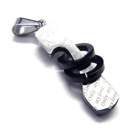 Μενταγιόν Από Τιτάνιο New Style Love - Free Chian