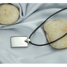 Υψηλής Ποιότητας Αρσενικό Κολιέ Από Κεραμικό Βολφραμίου Με Κύβο