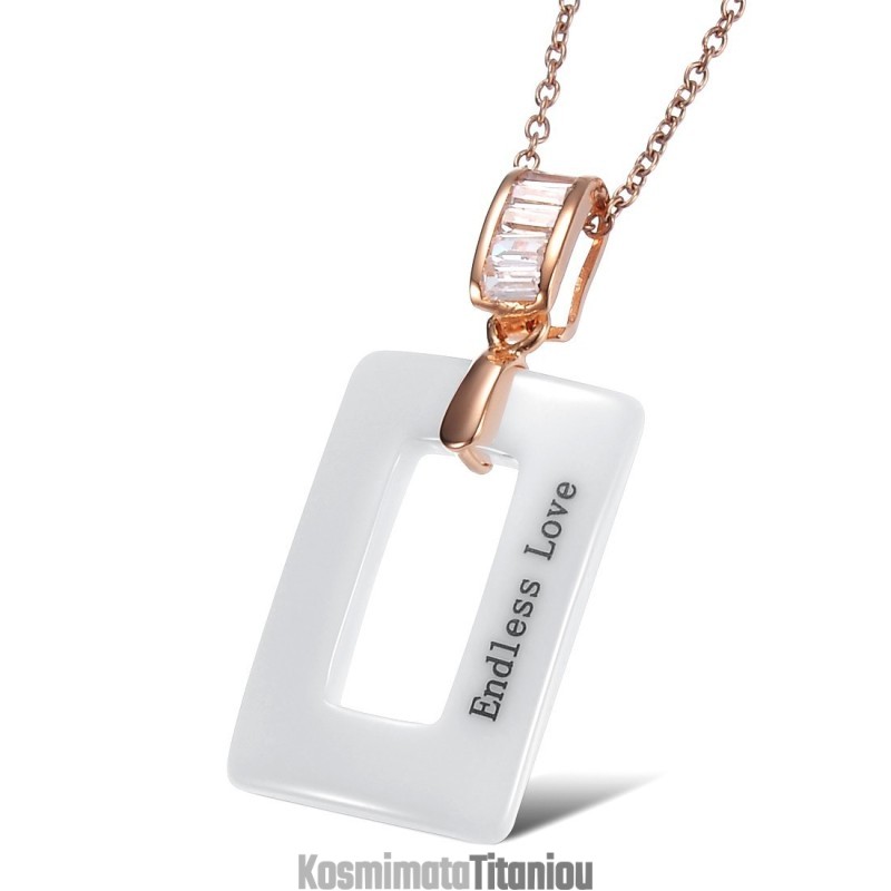 Κολιέ Από Κεραμικό Βολφραμίου Με Τετράγωνο Σχήμα Και Παγκόσμια Φήμη Για Γυναίκες