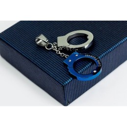 Εξαιρετικό Ανδρικό Μενταγιόν Από Τιτάνιο Σε Σχήμα Χειροπέδων - Χωρίς Αλυσίδα