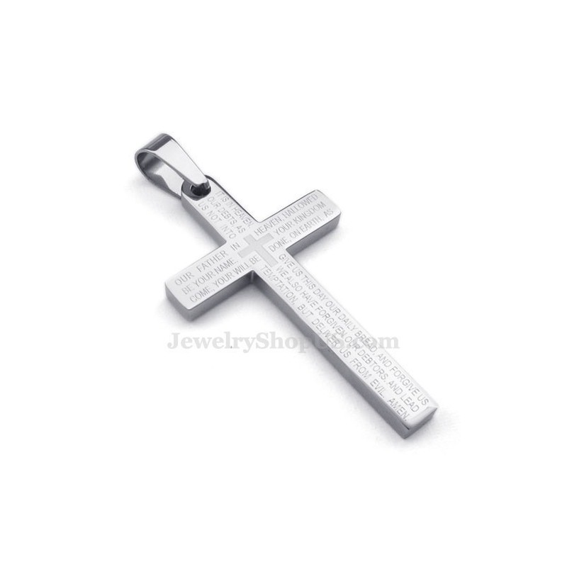 Κολιέ Με Σταυρό Από Τιτάνιο Scripture (Δωρεάν Αλυσίδα)