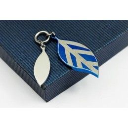Μενταγιόν Τιτανίου Fashion Blue Leaf - Δωρεάν Αλυσίδα