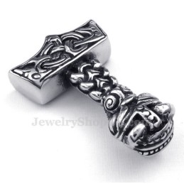 Κολιέ Με Σφυρί Thor Από Τιτάνιο (Δωρεάν Αλυσίδα)