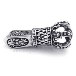 Κολιέ Με Μαύρο Ζιρκόνι Και Τιτάνιο Imperial Crown (Δωρεάν Αλυσίδα)