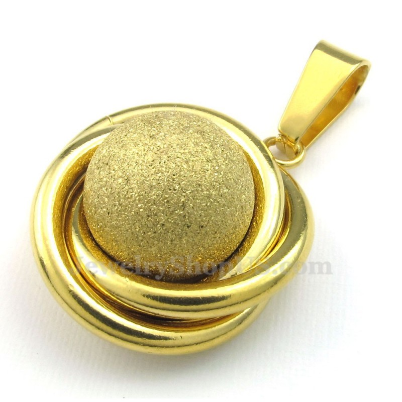 Κολιέ Μενταγιόν Από Τιτάνιο Gold Ball (Δωρεάν Αλυσίδα) Κολιέ Μενταγιόν Από Τιτάνιο Gold Ball (Δωρεάν Αλυσίδα)