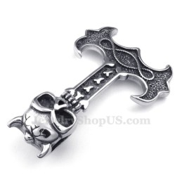 Κολιέ Με Σφυρί Thor Από Τιτάνιο (Δωρεάν Αλυσίδα)