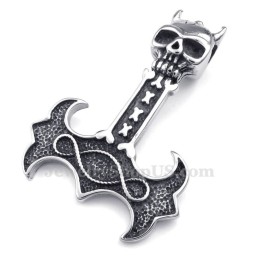 Κολιέ Με Σφυρί Thor Από Τιτάνιο (Δωρεάν Αλυσίδα)