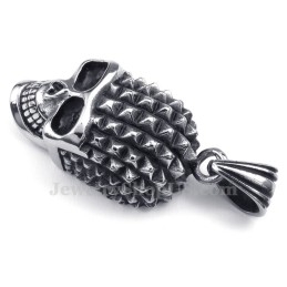 Κολιέ Μενταγιόν Από Τιτάνιο Με Νεκροκεφαλή (Δωρεάν Αλυσίδα)