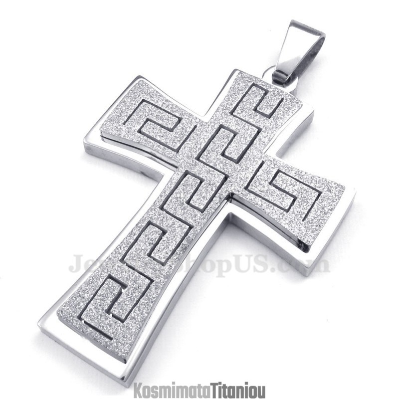 Κολιέ Με Σταυρό Από Τιτάνιο (Δωρεάν Αλυσίδα)