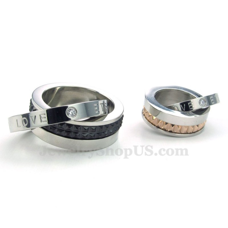 Κολιέ Titanium Lovers Interlocking Circles (Δωρεάν Αλυσίδα) (Ένα Ζεύγος) Κολιέ Titanium Lovers Interlocking Circles (Δωρεάν Αλυσίδα) (Ένα Ζεύγος)