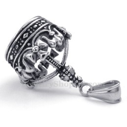 Κολιέ Μενταγιόν Από Τιτάνιο Imperial Crown (Δωρεάν Αλυσίδα)