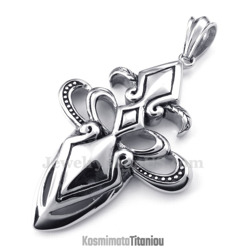 Ανδρικό Κολιέ Μενταγιόν Από Τιτάνιο (Δωρεάν Αλυσίδα)