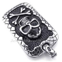 Κολιέ Μενταγιόν Από Τιτάνιο Με Κρανίο (Δωρεάν Αλυσίδα)