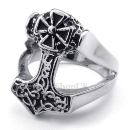 Δαχτυλίδι Thor'S Hammer Από Τιτάνιο