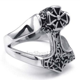 Δαχτυλίδι Thor'S Hammer Από Τιτάνιο