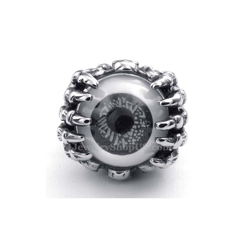 Δαχτυλίδι Ματιού Από Τιτάνιο Με Μαύρο Σκελετό