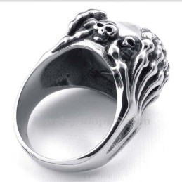 Δαχτυλίδι Ματιού Από Τιτάνιο Με Μαύρο Σκελετό