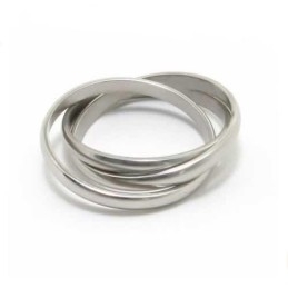 Δαχτυλίδι Τιτανίου Three Circles 8Mm