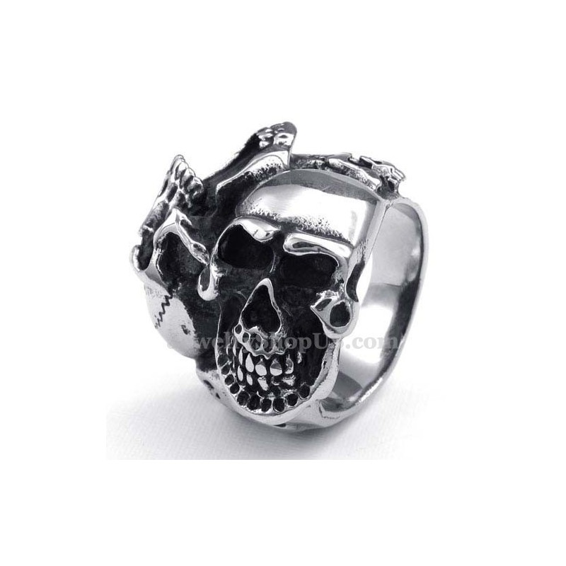 Δαχτυλίδι Από Τιτάνιο Με Κρανίο