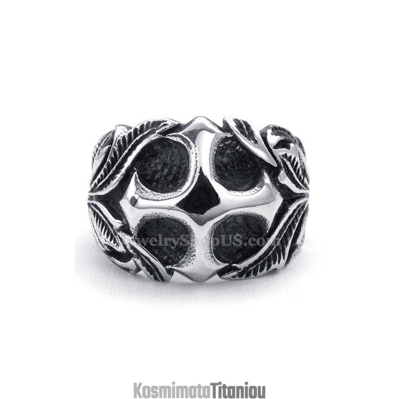 Σταυρωτό Δαχτυλίδι Τιτανίου