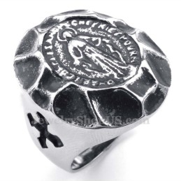 Δαχτυλίδι Από Τιτάνιο Με Επιμετάλλωση Της Παναγίας