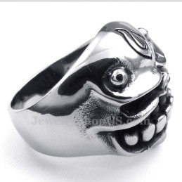 Δαχτυλίδι Από Τιτάνιο Με Κρανίο