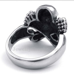 Δαχτυλίδι Από Τιτάνιο Με Κρανίο