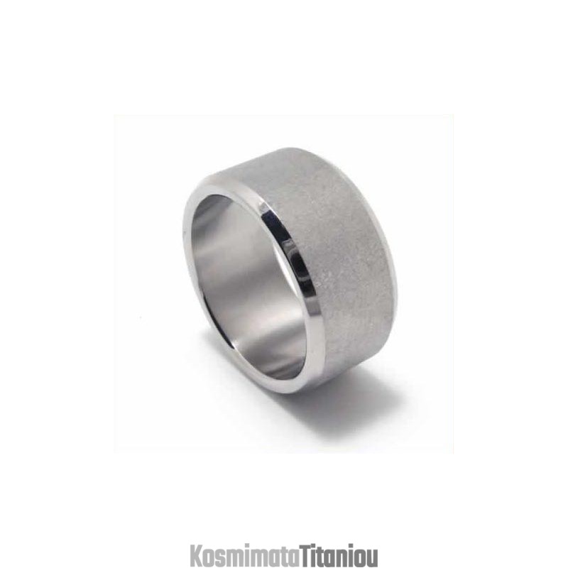 Δαχτυλίδι Από Τιτάνιο Βουρτσισμένο 6 Χιλιοστών