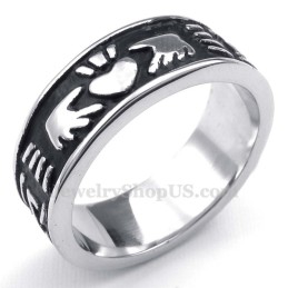 Δαχτυλίδι Σε Σχήμα Καρδιάς Από Τιτάνιο Που Κρατάει Χέρια