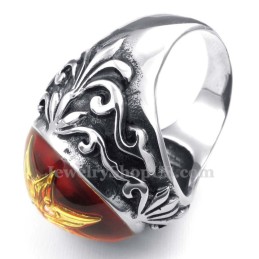 Χρυσό Δαχτυλίδι Από Τιτάνιο Με Αστέρι Του Δαβίδ