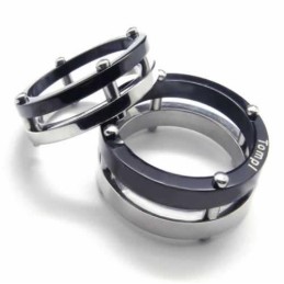 Δαχτυλίδι Τιτανίου Two Circles Για Άνδρες 6 Χιλ.