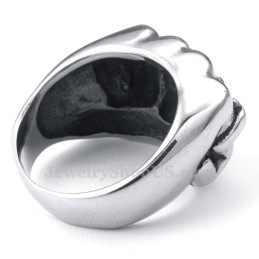 Δαχτυλίδι Γροθιάς Από Τιτάνιο Με Κόκκινο Ζιρκόνιο