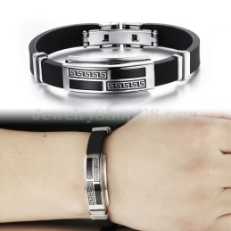 Μοντέρνο Ανδρικό Βραχιόλι Τιτανίου C930