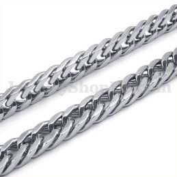 Ασημένια Ανδρική Αλυσίδα Κολιέ Από Τιτάνιο Σε Προσφορά