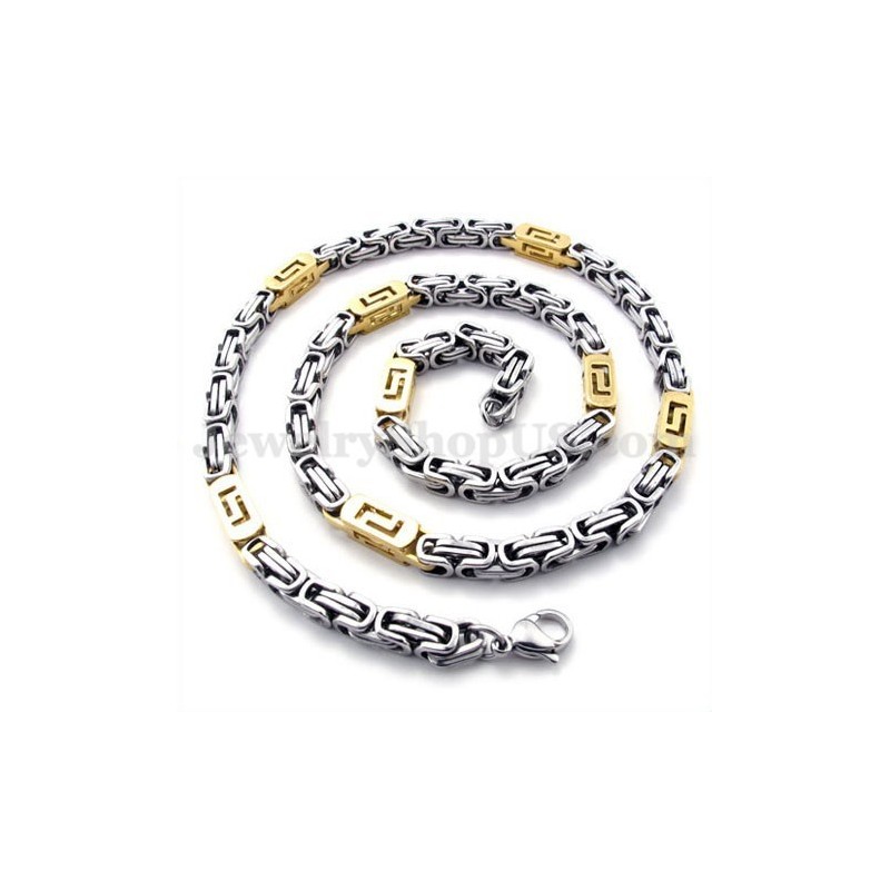 Μοντέρνα Ανδρική Αλυσίδα Κολιέ Από Τιτάνιο