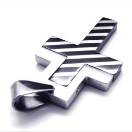 Μενταγιόν Από Τιτάνιο New Style Weave Cross