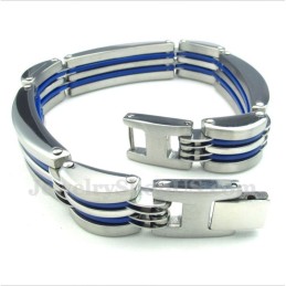 Ανδρικό Βραχιόλι Τιτανίου Σε Μπλε Χρώμα