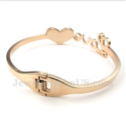 Ανδρικό Βραχιόλι Αγάπης Από Τιτάνιο Σε Ροζ Χρυσό