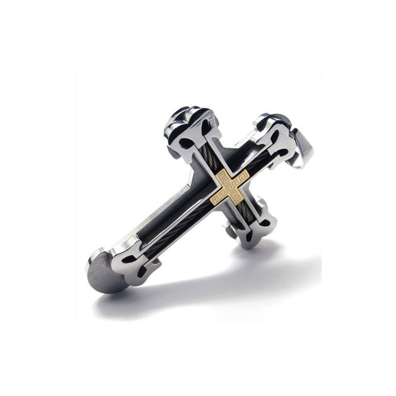 Μενταγιόν Fashion Sport Cross Από Τιτάνιο (Χρυσό) Μενταγιόν Fashion Sport Cross Από Τιτάνιο (Χρυσό)
