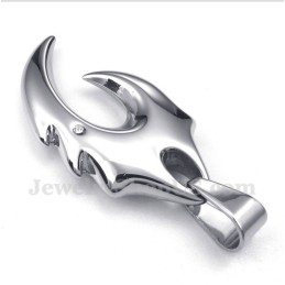 Ανδρικό Μενταγιόν Wolf Fang Από Τιτάνιο Με Δωρεάν Αλυσίδα