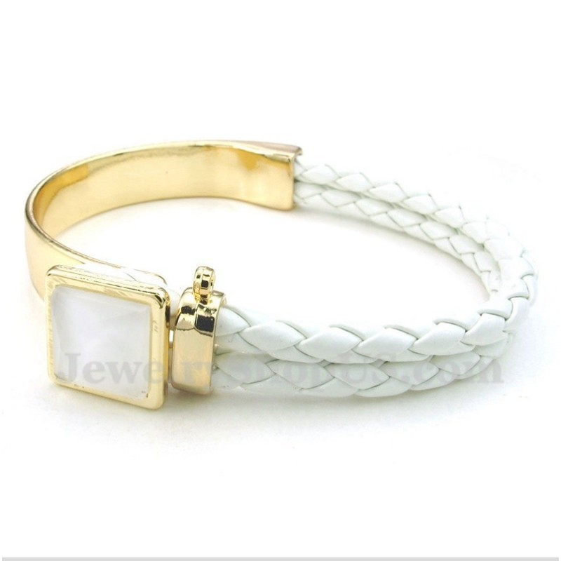 Ανδρικό Δερμάτινο Βραχιόλι Από Τιτάνιο