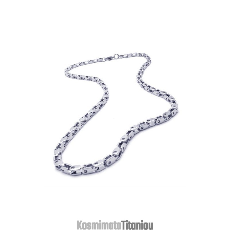 Κολιέ Από Ασήμι 20,5 Ιντσών Με Τιτάνιο