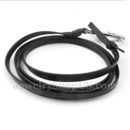 Ανδρικό Δερμάτινο Βραχιόλι Από Τιτάνιο