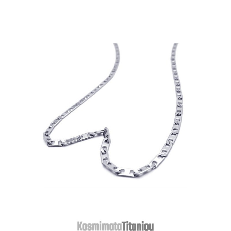 Κολιέ Από Ασήμι 19,7 Ιντσών Με Τιτάνιο